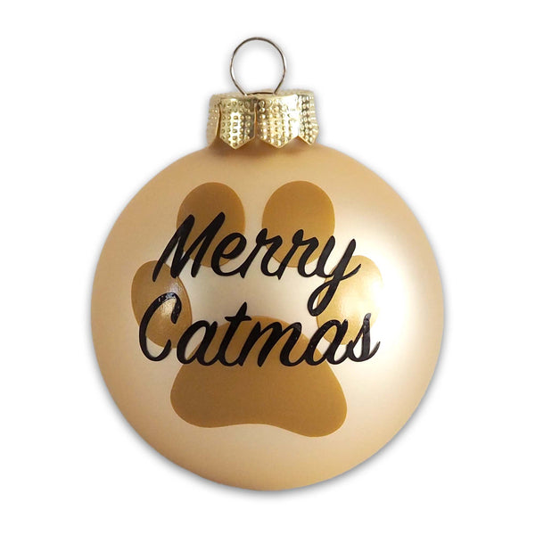 Christbaumkugel "Merry Catmas"