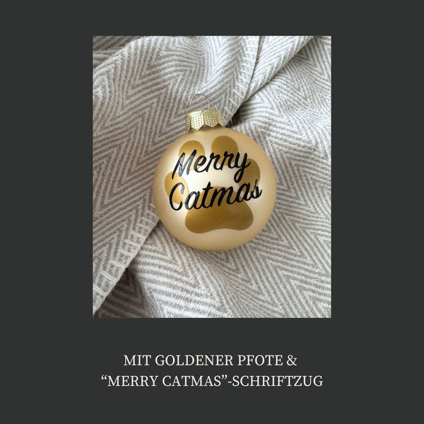 Christbaumkugel "Merry Catmas"