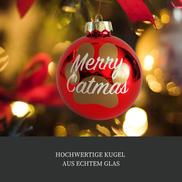 Christbaumkugel "Merry Catmas"