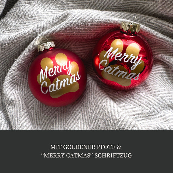 Christbaumkugel "Merry Catmas"