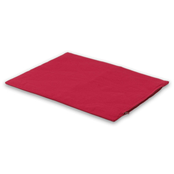 Decke mit Tasche "Warmes Rot"