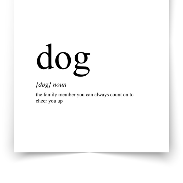 Poster "dog"