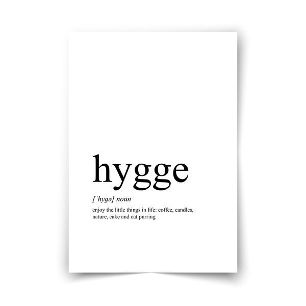 Poster "hygge" cat
